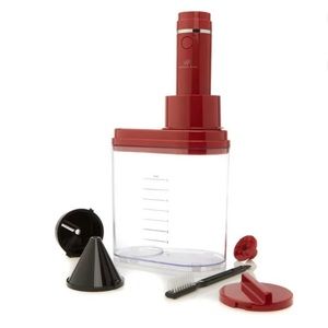 Wolfgang Puck 3 in 1 Red Electric Spiralizer Model BSPL0010